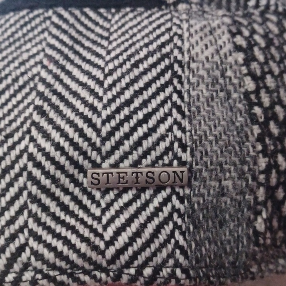 Stetson Tweed Patchwork Newsboy Cap - Picture 5 of 13